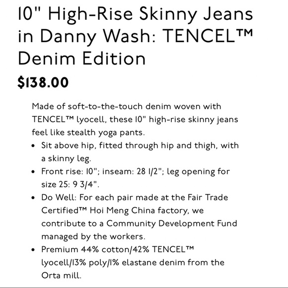 MADEWELL 10” high-rise skinny - Picture 4 of 9